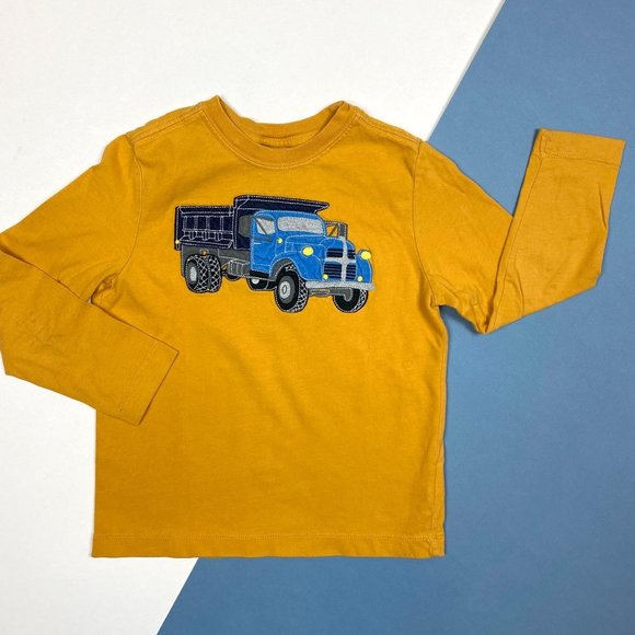 Hanna Andersson Other - Hanna Andersson Boys Mustard Yellow Truck Shirt 5T
